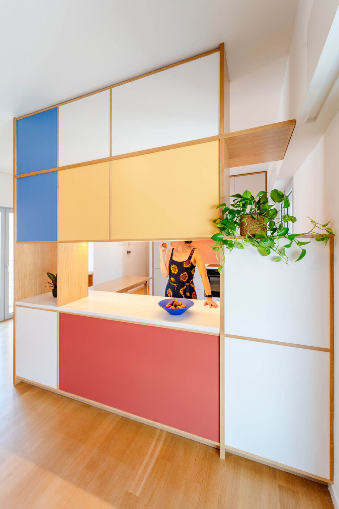 Renovation-Mets-woodenframe-kitchen-boldcolors